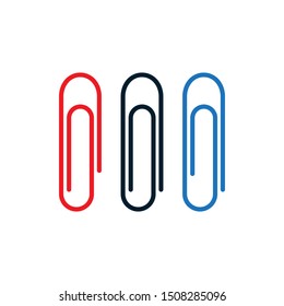 Paper clip icon. Vector Illustration