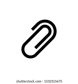 Paper clip icon vector illustration
