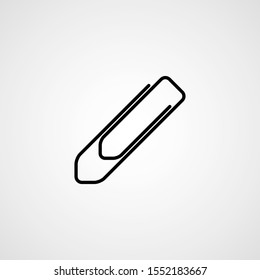 Paper clip icon. Vector illustration