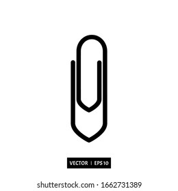 Icono de clip ilustración vectorial diseño simple