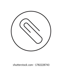 Paper Clip Icon Vector Illustration