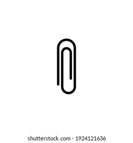 Paper clip icon vector illustration logo template for many purpose. Isolated on white background.