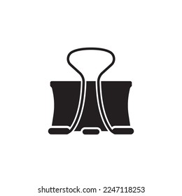 Paper clip icon vector illustration logo design