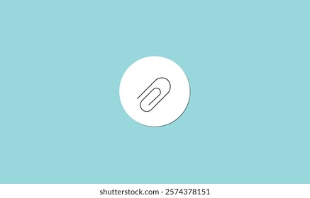 
Paper clip icon vector illustration for use.