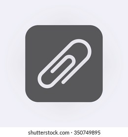 Paper clip icon . Vector illustration