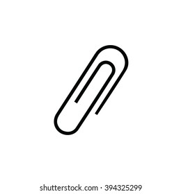 Paper clip icon vector illustration