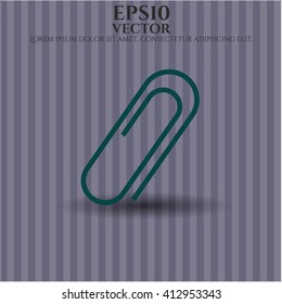 Ilustración vectorial de icono de Clip de papel