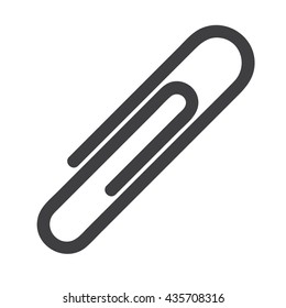 paper clip icon Vector Illustration on the white background.