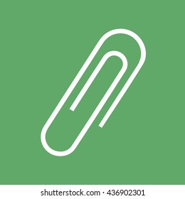 Paper clip icon vector illustration