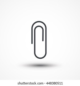 Paper clip icon vector illustration. Eps10, JPEG, Picture, Image, Logo, Sign, Design, Flat, App, UI, Web, Art, Vector, Solid Style