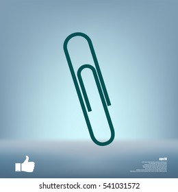 paper clip icon , vector illustration