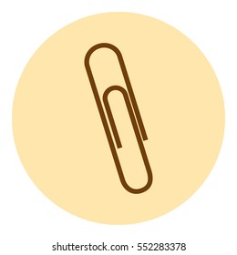 paper clip icon , vector illustration