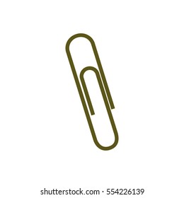 paper clip icon , vector illustration