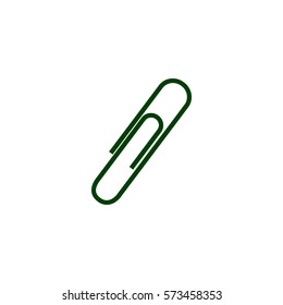 paper clip icon, vector illustration
