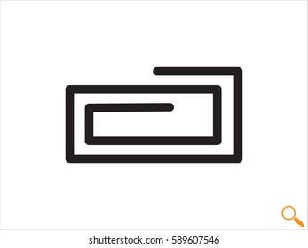 paper clip, icon, vector illustration eps10