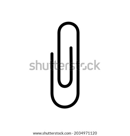 Paper clip icon vector illustration Eps10