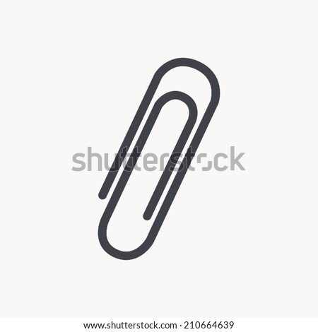 paper clip icon , vector illustration