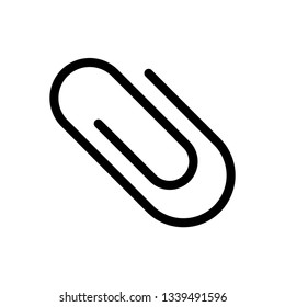 Paper Clip Icon Vector Logo Template Inspiration