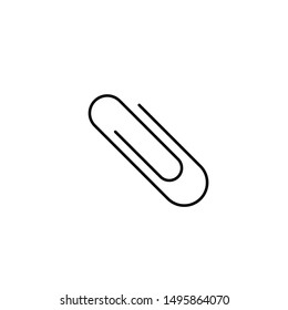 paper clip Icon Vector Logo Template