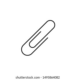 paper clip Icon Vector Logo Template
