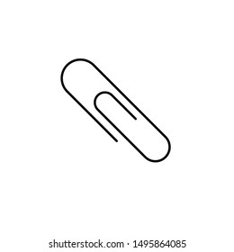 paper clip Icon Vector Logo Template