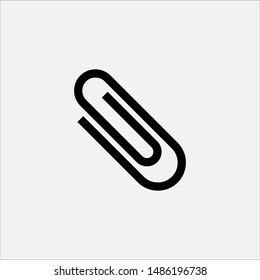
Paper Clip Icon - Vector, Sign and Symbol for Design, Presentation, Website or Apps Elements.