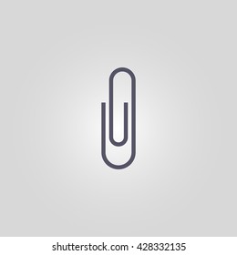paper clip icon. paper clip vector. paper clip sign