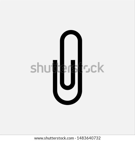 Paper Clip Icon - Vector, Sign and Symbol for Design, Presentation, Website or Apps Elements.