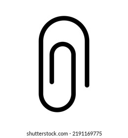 Paper Clip Icon Vector Symbol Design Illustration