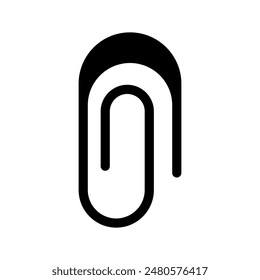 Paper Clip Icon Vector Symbol Design Illustration