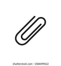 paper clip icon vector trendy design