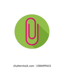 paper clip icon vector trendy design