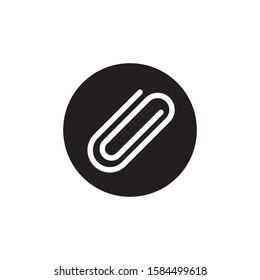 paper clip icon vector trendy design