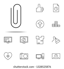 paper clip icon. Web icons universal set for web and mobile