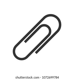 Paper clip icon.Attachment vector.Email attachment sign isolated on white background.Simple paper clip illustration for web and mobile platforms.