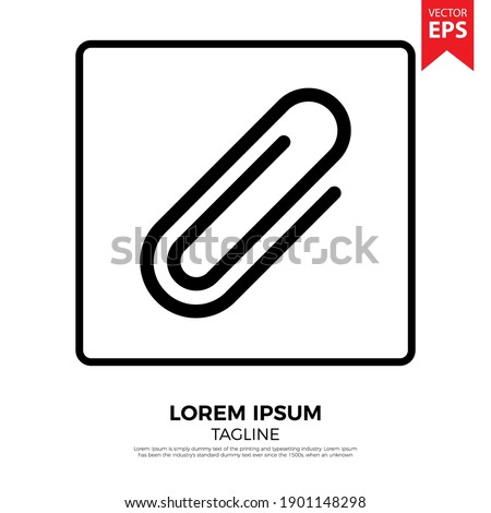 Paper clip icon.Binder Clip icon vector. Office icon in flat design. Eps 10 vector illustration.