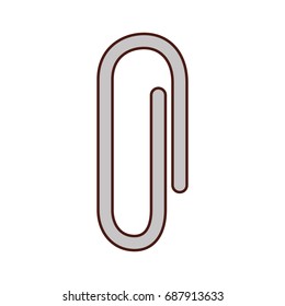paper clip isolated icon
