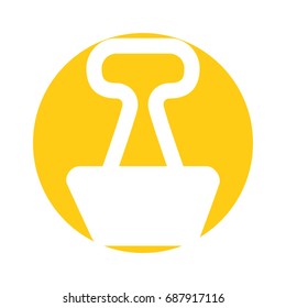 paper clip isolated icon