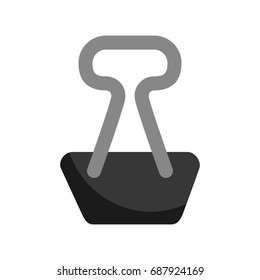 paper clip isolated icon
