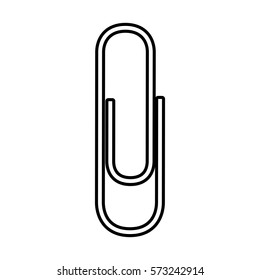 paper clip isolated icon vector illustration design