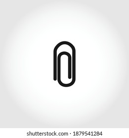 paper clip isolated vector icon. business design element
