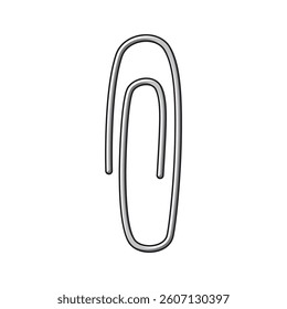 Paper clip isolated vector illustration