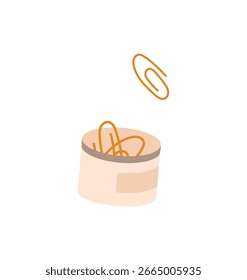 Tarro de Clip de papel, Clips de papel escolar