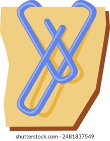 Paper Clip Letter Alphabet Vector Element