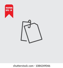 Paper clip line icon vector