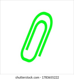 Plantilla de diseño de vectores de línea de clip de papel