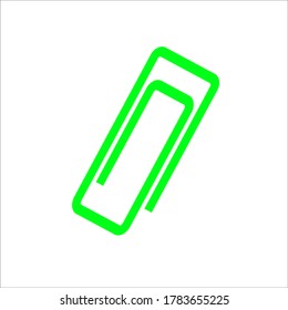 Plantilla de diseño de vectores de línea de clip de papel