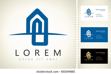 Paper Clip Logo Vector