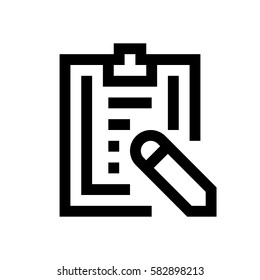 Paper clip mini line, icon, background and graphic. The icon is black and white, linear  flat, vector, pixel perfect, minimal, suitable for web and print. 