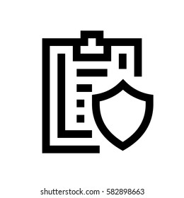Paper clip mini line, icon, background and graphic. The icon is black and white, linear  flat, vector, pixel perfect, minimal, suitable for web and print. 